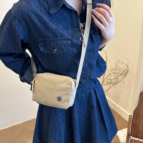 Women Fashion Nylon Polyester Crossbody Bag Lightweight Casual Small Square Shoulder Bag For Daily Travel Messenger Bag