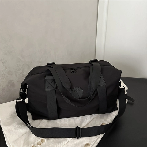 Bolso Bandolera de Gran Capacidad de Tela Oxford para Mujer Color Sólido Moda Callejera Fitness Viaje Bolso de Hombro Versátil