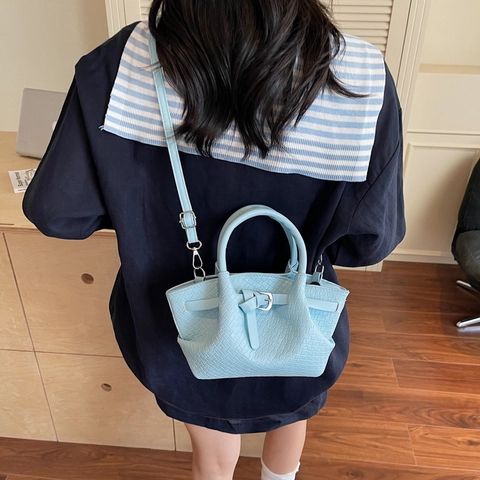 Borsa a Secchiello Donna in Pelle PU Intrecciata Chic Minimalista Borsa a Tracolla con Cinturino Rimovibile Borsa a Mano