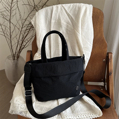 Korean Style Simple Wrinkled Fabric Bucket Bag For Women New Summer Versatile Shoulder Crossbody Handbag Commuting Daily