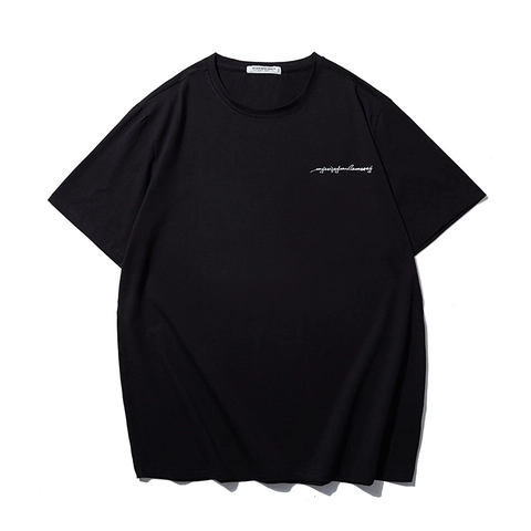 Men's Plus Size Oversized Cotton Blend T-Shirt Letter Print Short Sleeve Casual Summer Trendy Base Layer Top