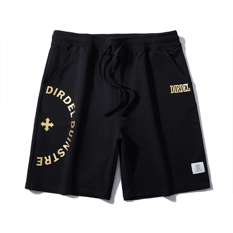 Damen Plus Size Baumwollmischung Sport Shorts Goldener Buchstabendruck Streetwear Lässige Lockere Gerade Sweatpants