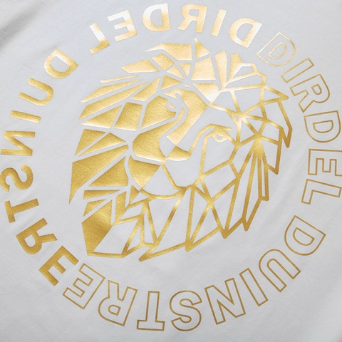 Men's Plus Size Lion Print T-Shirt Cotton Blend Gold Gilding Graphic Tee Loose Short Sleeve Casual Streetwear Top