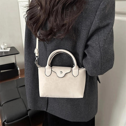 Mini Borsa a Tracolla da Donna alla Moda in Pelle Scamosciata Patchwork con Stampa Leopardata Borsa Quadrata Trendy Tote