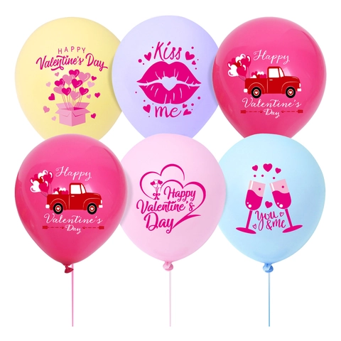 Valentijnsdag Feestballonnen Romantische Macaron Latex Ballon Voor Aanzoek Jubileum Verloving Viering Decor
