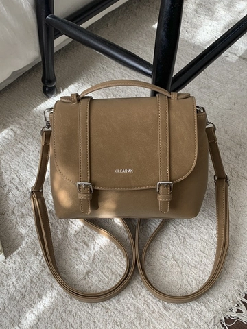 Vintage PU Leather Backpack For Women Retro Flap Shoulder Bag With Double Buckle Straps Commuter Handbag Solid Color Daily