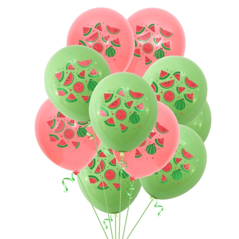 Palloncini in Lattice Anguria da 12 Pollici Decorazioni per Feste a Tema Frutta Estiva Rossi Verdi Stampati per Compleanno