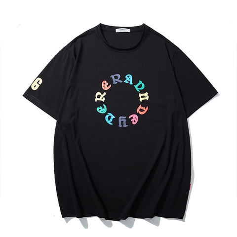 Maglietta da Uomo Taglie Forti Oversized Streetwear Stampa Lettere Gotico Estate Comoda Misto Cotone Manica Corta