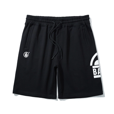 Pantaloncini Stampati da Uomo Taglie Forti in Misto Cotone Gamba Dritta Larghi Bermuda Casual Sportivi con Coulisse Estate