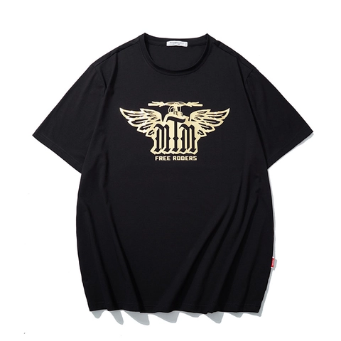 Heren Grote Maat Katoen Spandex T-Shirt Losse Pasvorm Reflecterende Vleugels Grafisch Korte Mouw Streetwear Top Zomer