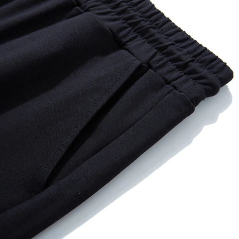 Men's Plus Size Jogger Sweatpants Solid Black Cotton Blend Drawstring Loose Tracksuit Bottoms Casual Sporty Cuffed Pants