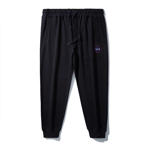 Pantaloni da Jogging da Uomo Taglie Forti in Cotone Ricamato Sportivi Ampi Con Coulisse Pantaloni Moda Casual per Uomo