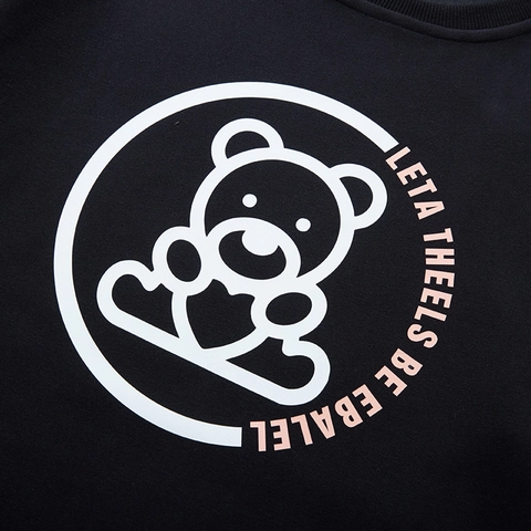 Heren Grote Maat Sweatshirt Katoenmix Cartoon Beer Print Ronde Hals Lange Mouw Casual Sport Losse Pullover