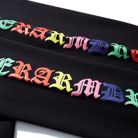 Heren Grote Maat Urban Streetwear Sweatshirt Gotische Letternprint Gradiënt Kruis Katoen Ronde Hals Losjes Lange Mouw Top
