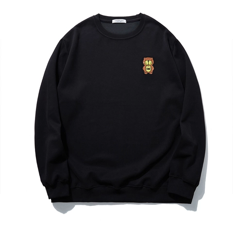 Heren Grote Maten Streetwear Beer Borduren Strass Los Sweatshirt Herfst Casual Lange Mouwen Ronde Hals Pullover Top