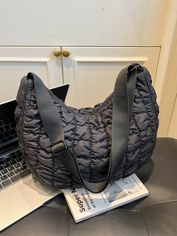 Damen Gesteppte Oxford-Gewebe Cloud Bag Verstellbarer Schultergurt Lässige Hobo Umhängetasche Täglich Pendeln Handtasche
