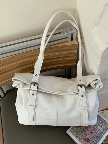Large Capacity Women PU Leather Lychee Pattern Tote Bag Minimalist Solid Color Casual Work Shoulder Handbag Fashion Bag