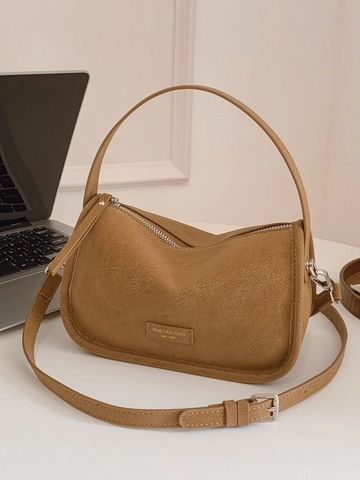 Sac Sous le Bras Minimaliste en Cuir PU pour Femmes Sac à Épaule Mode Polyvalent Avec Chaîne Sac à Main Élégant de Navettage Quotidien