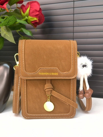Women Retro PU Small Square Crossbody Bag Fashion Minimalist Shoulder Mobile Phone Bag Solid Color Contrast Stitching Bag