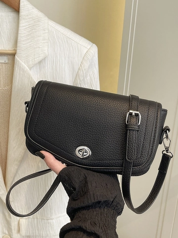 Französischer Stil Damen PU Leder Unterarmtasche Mode Litschi Muster Kleine Quadratische Schultertasche Mit Silber Verschluss