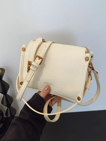 Borsa a Spalla Quadrata Retro Minimalista in Pelle PU per Donna Borsa a Tracolla a Grana di Litchi con Chiusura Oro Moda Uso Quotidiano