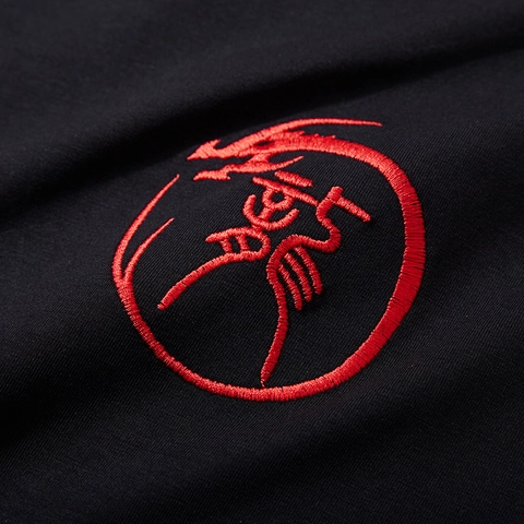 Men Plus Size Cotton Embroidered Dragon T-Shirt Loose Short Sleeve Crew Neck Chinese Style Summer Streetwear Casual Tee Top