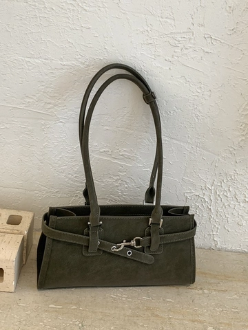 Damen Retro PU Leder Unterarmtasche Minimalistisch Mattierte Schultertasche Große Kapazität Pendler Handtasche Mit Bärenanhänger