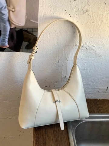 Chic Minimalist PU Leather Hobo Shoulder Bag For Women Retro Dumpling Underarm Bag With Adjustable Strap Solid Color Handbag
