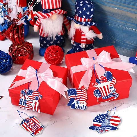 USA Unabhängigkeitstag Hängende Ornamente 4. Juli Patriotische Party Dekorationen Karton Freiheitsstatue Haus Büro Dekor
