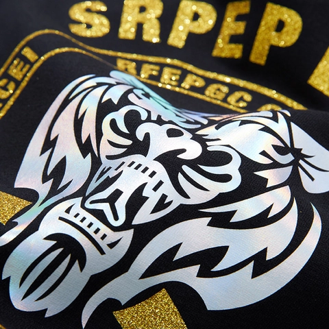 Sudadera de Talla Grande para Hombre con Estampado de Tigre Informal Corte Holgado Manga Larga Cuello Redondo para Otoño