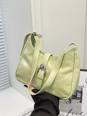 Women Large Capacity PU Leather Hobo Shoulder Bag Vintage Minimalist Underarm Bag Fashion Crossbody Handbag With Metal Buckle