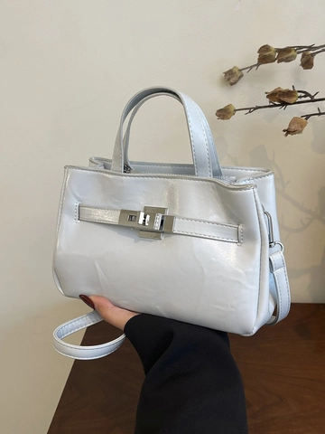 Women Urban Minimalist PU Leather Handbag Large Capacity Crossbody Bag With Adjustable Strap Kelly Style Fashion Tote Bag