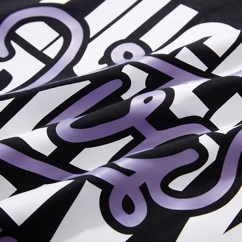 Maglietta a Maniche Lunghe da Uomo Taglie Forti in Cotone Stampa Grafica Lettera Casual Streetwear Girocollo Primavera Autunno