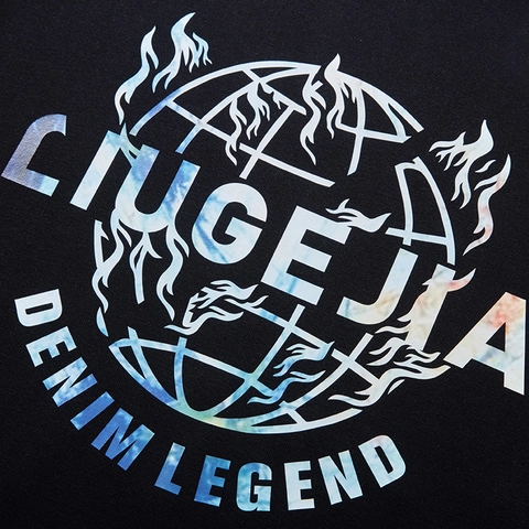 Felpa da Uomo Taglie Forti con Stampa Vestibilità Ampia Manica Lunga Girocollo Misto Cotone Pullover Casual Streetwear Top