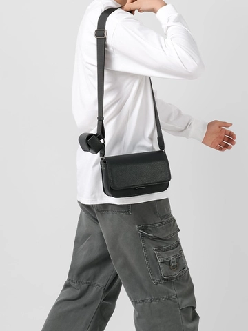 Borsa a Tracolla Piccola Quadrata in Pelle PU Retrò da Donna Tracolla Larga Con Mini Pochette Borsa Messenger Minimalista Tinta Unita