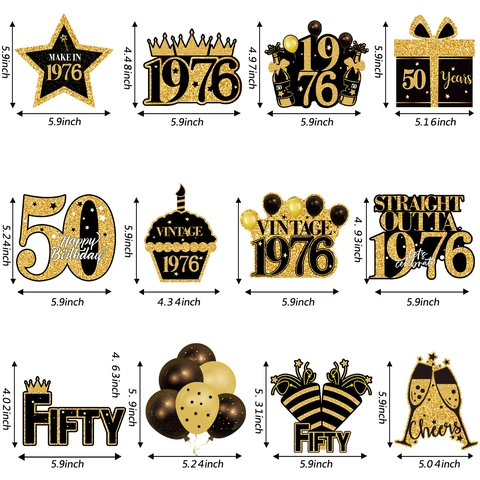 Decorazioni a Spirale da Appendere Vintage Oro Nero per Festa di 30 40 50 Compleanno Kit Ornamenti da Soffitto Glitter per Uomo Donna