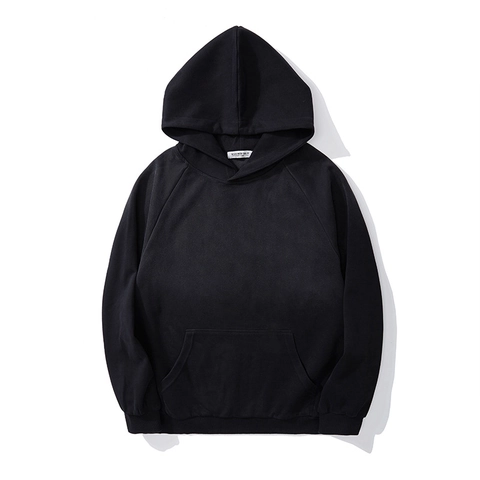 Sudadera con Capucha para Hombre Tallas Grandes Manga Ranglán Corte Holgado Mezcla de Algodón Gruesa Color Sólido Hoodie