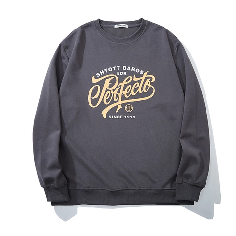 Felpa da Uomo Taglie Forti Streetwear Retro Stampa Lettere Pullover Largo Casual Manica Lunga Girocollo Felpa Autunnale
