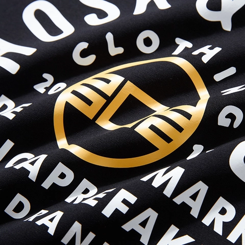 T-Shirt à Manches Longues en Mélange de Coton Grande Taille pour Hommes Hiver Épaissi Chaud Pullover Imprimé Lettres Col Rond Décontracté