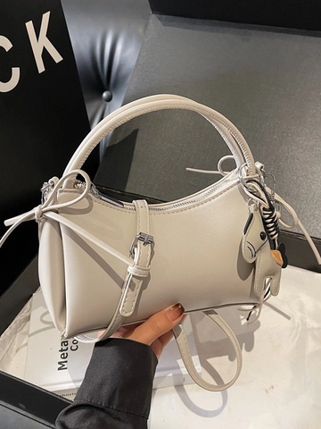 Μόδα Γυναικεία Τσάντα Crossbody από Δέρμα PU Μικρή Τετράγωνη Τσάντα Ώμου Με Μενταγιόν Άλογο Τσάντα Χειρός Casual Street Trend Messenger Bag