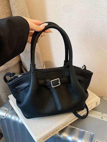 Vintage Falten PU Leder Handtasche Mit Kaffeetassen-Anhänger Schicke Crossbody Tote Bag Für Damen Alltag Büro