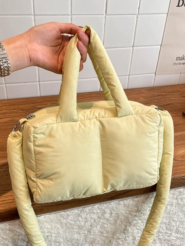 Damen Gesteppte Puffer Tote Bag Große Kapazität Cloud Umhängetasche Weich Gepolsterte Schultertasche Mode Handtasche
