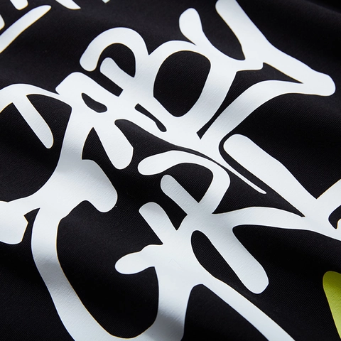 Herren Große Größen T-Shirt Graffiti Buchstaben Druck Baumwollmischung Locker Kurzarm Rundhals Streetwear Sommer Oberteil