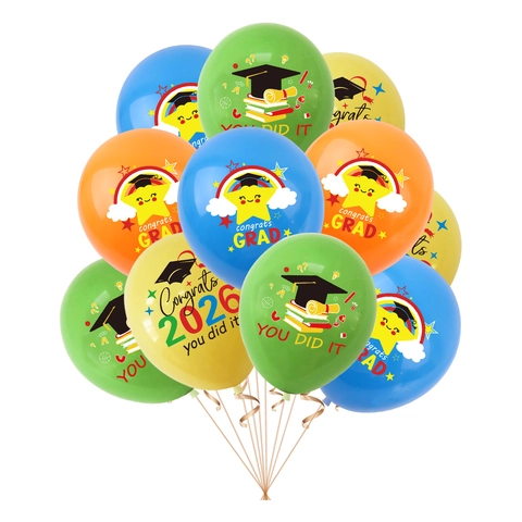 Kindergarten Graduation Congrats Grad Latex Balloons For Party Decoration School Celebration Supplies Colorful Printing Ornament