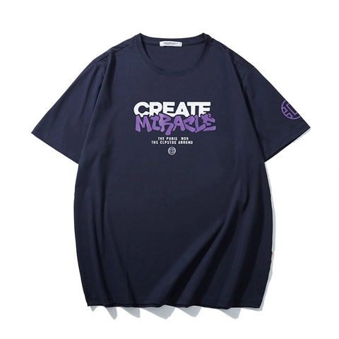 Heren Oversized Mode Bedrukt T-Shirt Zomer Los Big And Tall Grote Maat Katoen Korte Mouw Grafische Tee Letteropdruk Ronde Hals Casual Top