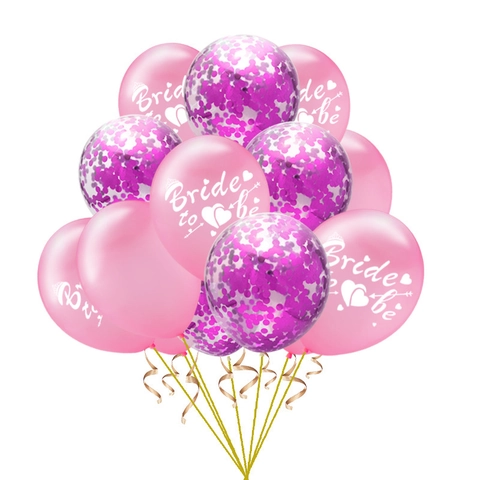 Palloncini in Lattice Bride To Be Oro Rosa Con Coriandoli Paillettes Per Matrimonio Addio Al Nubilato Decorazione Festa Forniture Hen Party