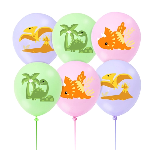 Rosa Dinosaurier Party Luftballons 12 Zoll Latex Cartoon Dinosaurier Bedruckt Ballon Für Kinder Geburtstag Dinosaurier Thema Party Deko