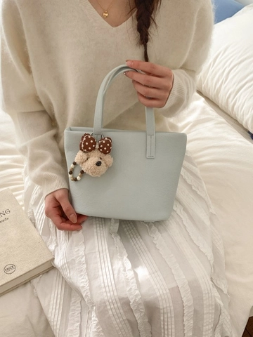 Women's PU Leather Bucket Bag Casual Litchi Texture Crossbody Bag Adjustable Shoulder Strap Tote Handbag Daily Purse