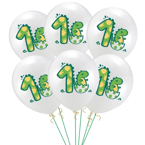 Dinosauro Compleanno Palloncino Prima Festa Compleanno Decorazione Lattice Palloncino Per Bambino Un Anno Anniversario Uovo Dinosauro Stampato Modello Cartone Animato Palloncino