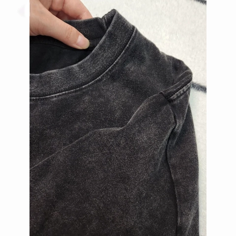 Vintage Gewaschene Baumwolle T-Shirt Für Damen Oversized Streetwear Mondphasen Nevermind Grafikdruck Rundhals Kurzarm Top